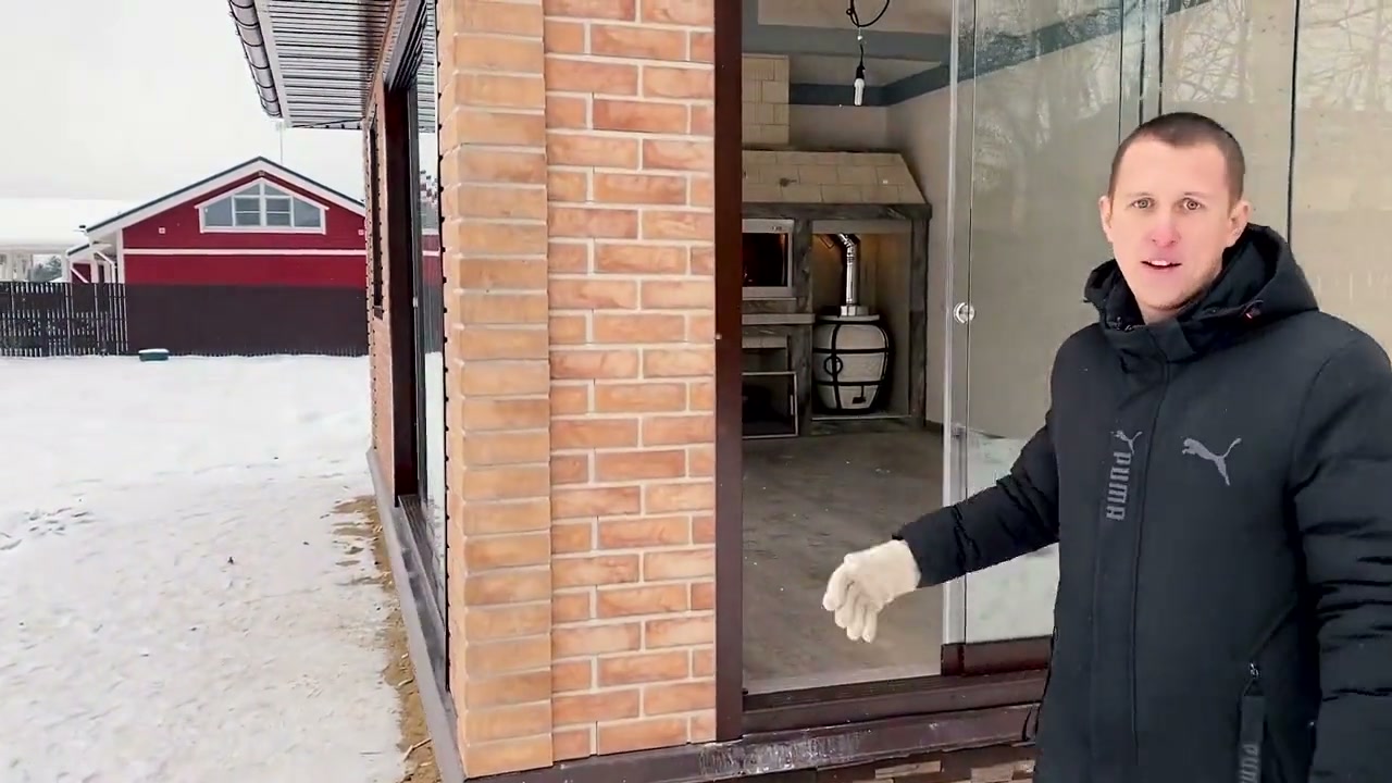 Барбекю в отделке дагестанским камнем